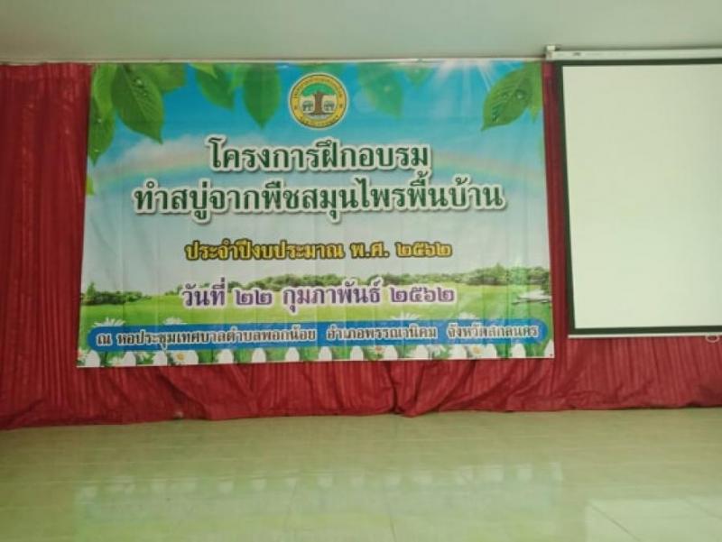  โครงการฝึกอบรมทำสบู่จากพืชสมุนไพรพื้นบ้าน ประจำปีงบประมาณ พ.ศ.2562  (14 ภาพ)
