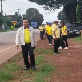 กิจกรรมจิตอาสาพัฒนา ปรับปรุงภูมิทัศน์  เพื่อเตรียมการต้อนรับคณะผู้เข้ารับการศึกษาอบรมหลักสูตรนายอำเภอ รุ่นที่  87